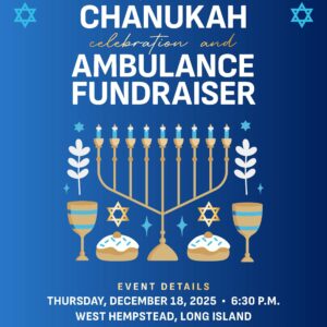 Long Island Chanukah Ambulance Fundraiser